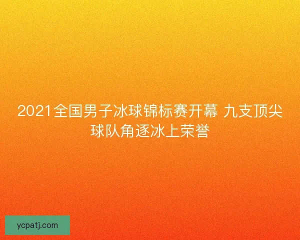 2021全国男子冰球锦标赛开幕 九支顶尖球队角逐冰上荣誉