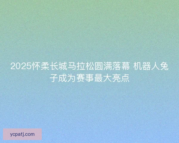 2025怀柔长城马拉松圆满落幕 机器人兔子成为赛事最大亮点